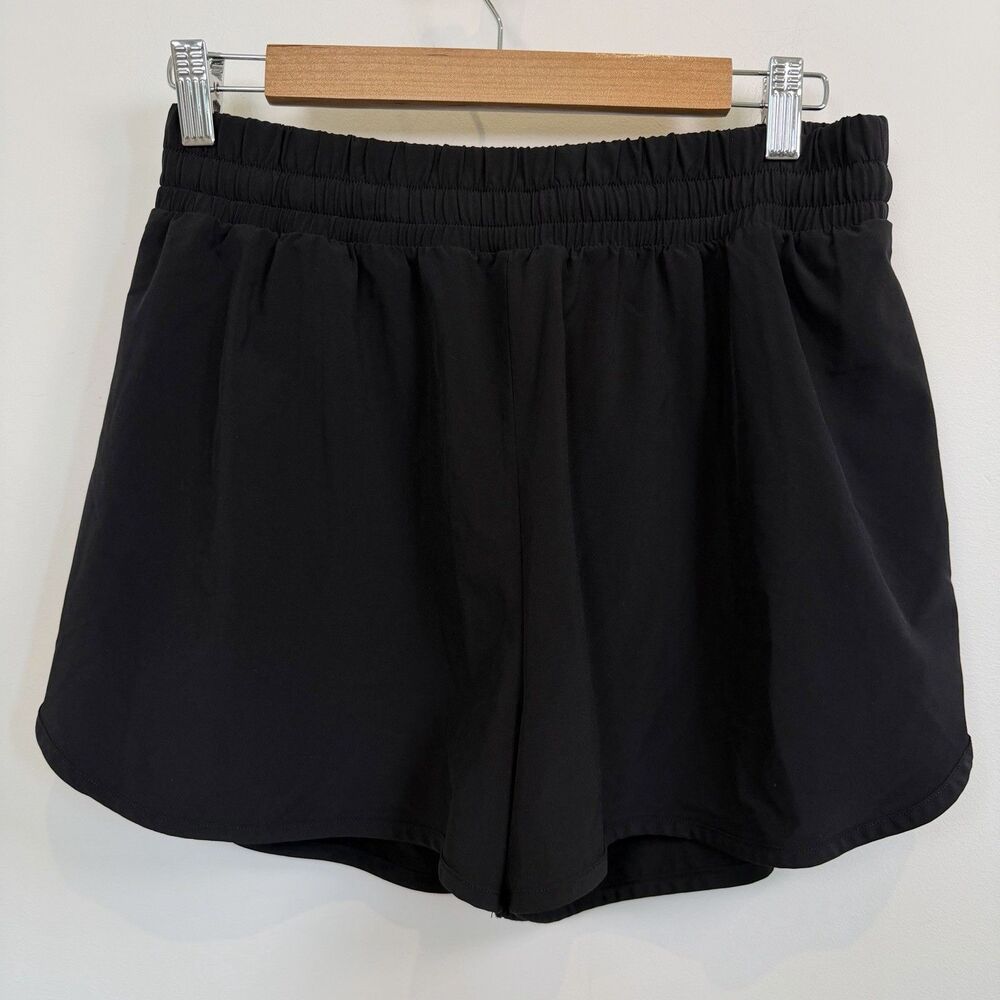 Beyond Yoga Shorts Women Medium Black In Stride Lined Gym Running Workout Lift